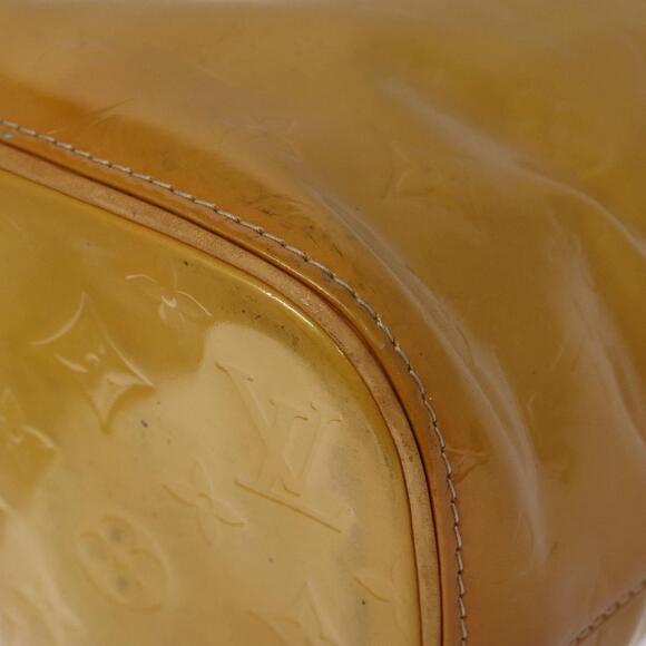 LOUIS VUITTON Monogram Vernis Houston Hand Bag Beige M91004 - Picture 15 of 16
